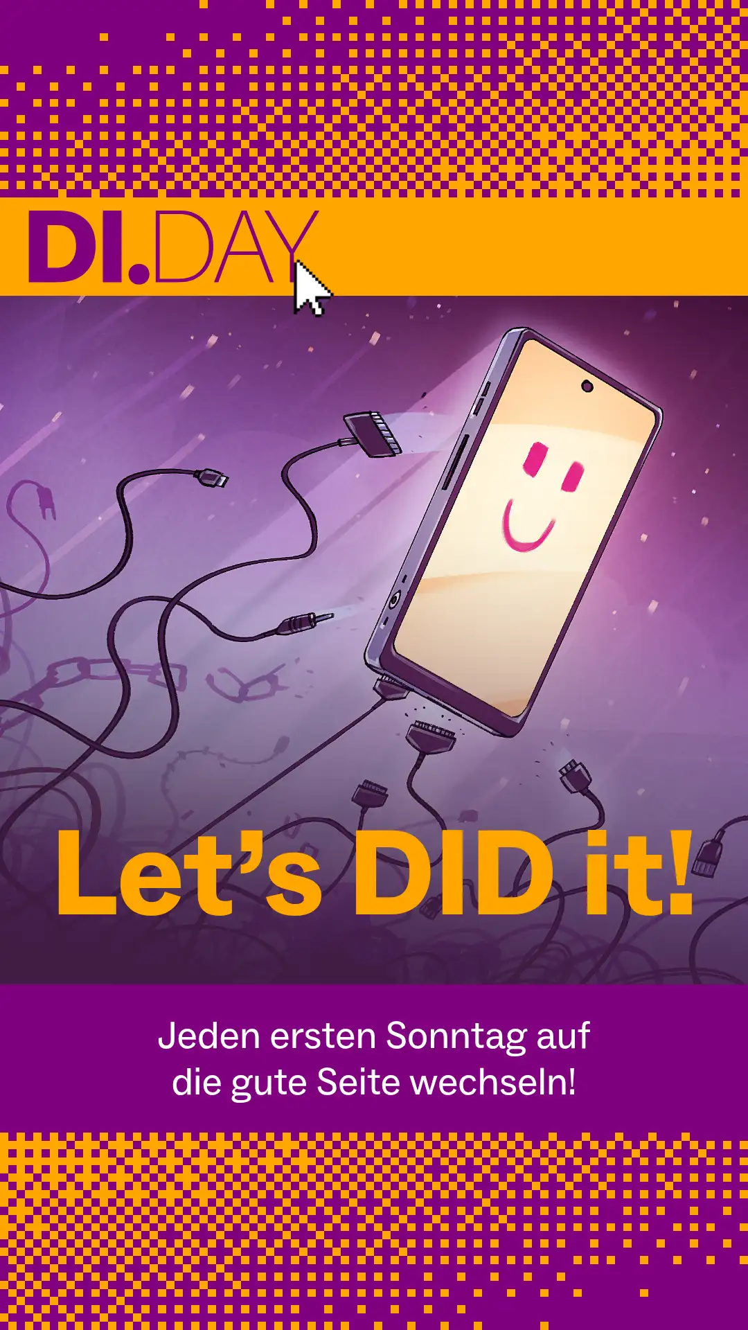 Handy-Social-Mediavorlage von der offiziellen DI-Day Website